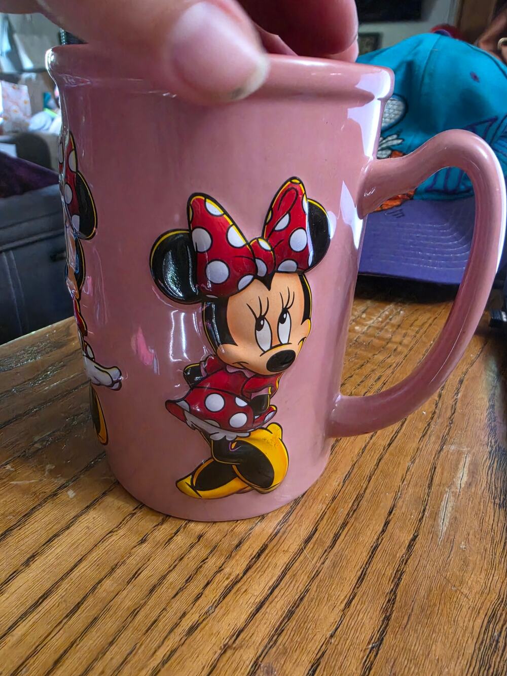 Disney Parks Minnie Mouse Expressions Raised Ceramic Coffee Mug